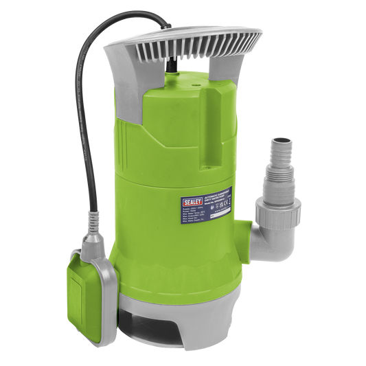 Sealey Submersible Dirty Water Pump Automatic 225 Litres/min 230V Green WPD235P