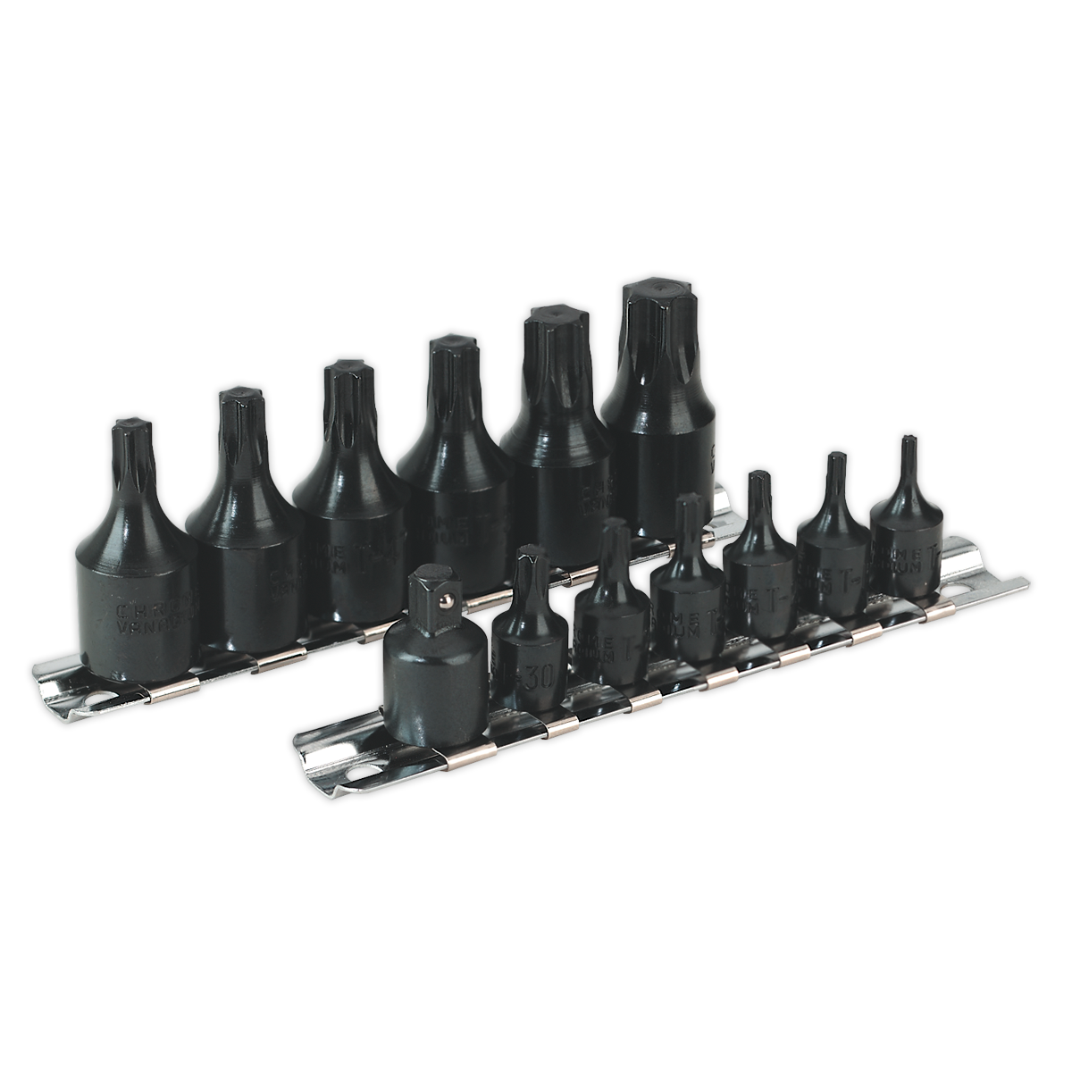 Sealey Impact TRX-Star Socket Bit Set 13pc 1/4" & 3/8" Square Drive AK5584