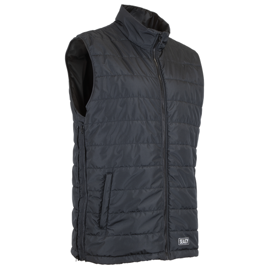 Sealey Heated Puffy Gilet Waterproof 5V Garage Workshop Vest DIY Use WPHG01