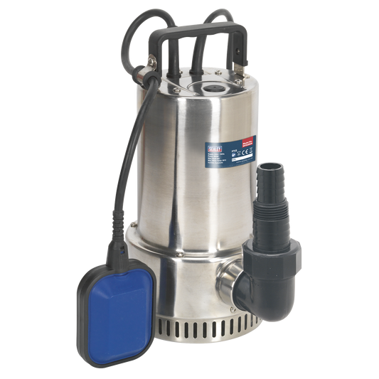 Sealey Submersible Stainless Water Pump Automatic 250 Litres/min 230V WPS250A
