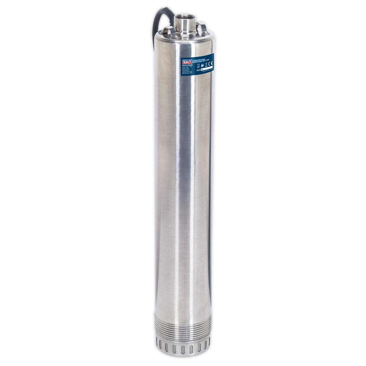 Sealey 9-Stage 55 Metres Head Borehole Deep Well Pump Stainless Steel WPW9355