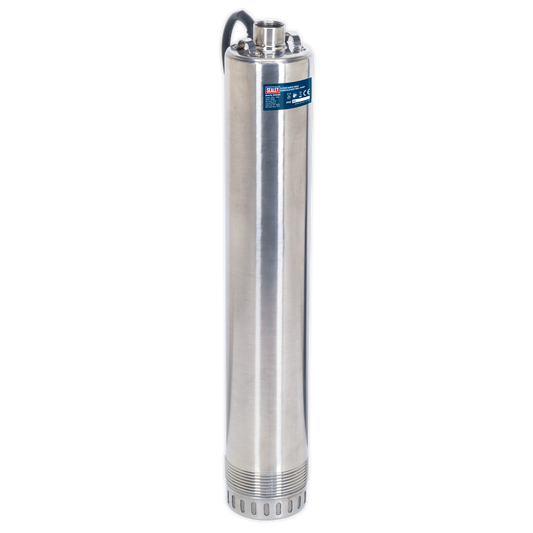 Sealey 9-Stage 55 Metres Head Borehole Deep Well Pump Stainless Steel WPW9355