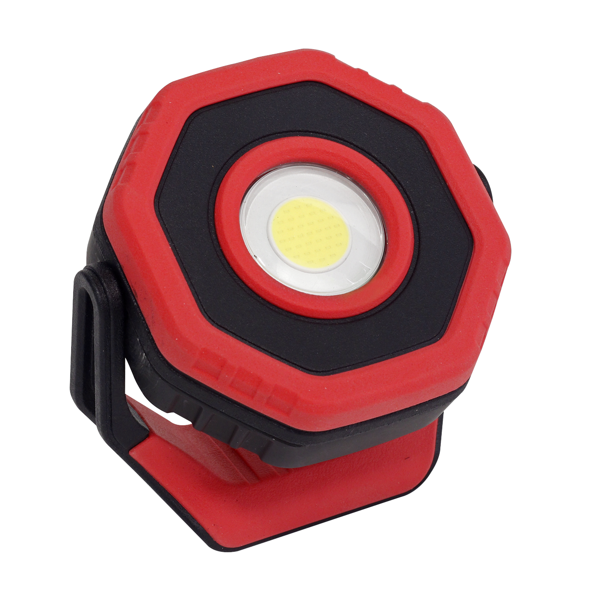 Sealey Rechargeable Pocket Floodlight Red 7W COB LED Magnet 360 Degree LED700PR