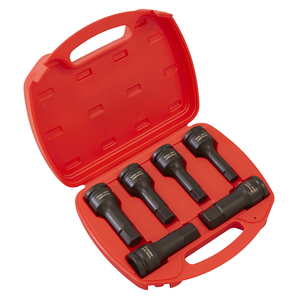 Sealey Impact Hex Socket Bit Set 6 Pieces 3/4" Square Drive 108mm AK5586