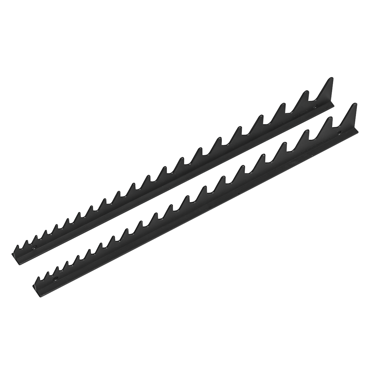 Sealey Premier Sharks Teeth Spanner Rack 2 Pieces 20 Capacity 425mm Long WR01