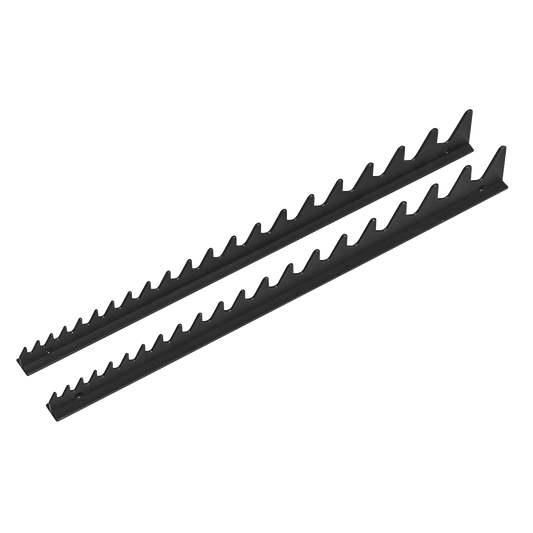 Sealey Premier Sharks Teeth Spanner Rack 2 Pieces 20 Capacity 425mm Long WR01