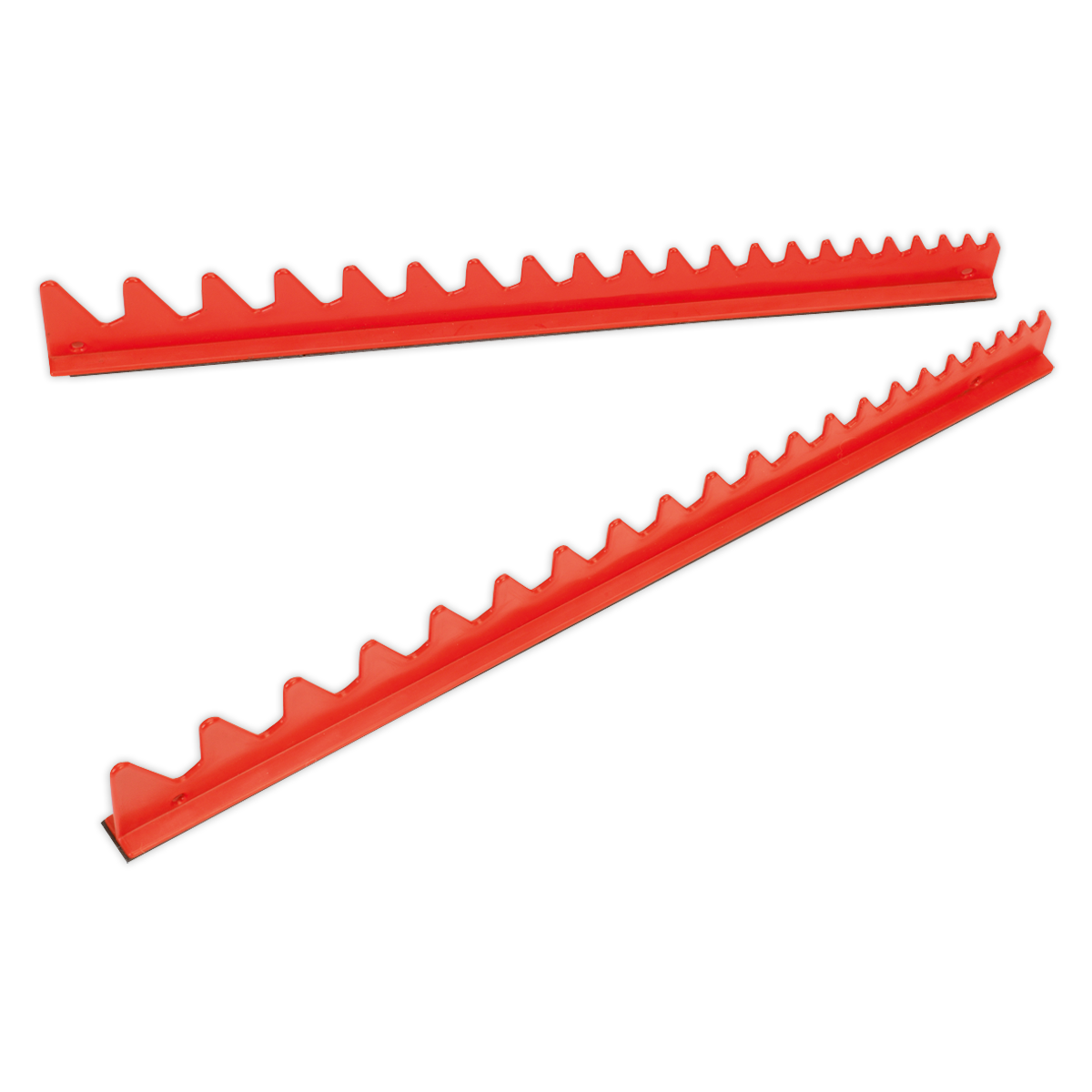 Sealey Durable Composite Sharks Teeth Spanner Rack With Magnetic Strips 2pc WR02