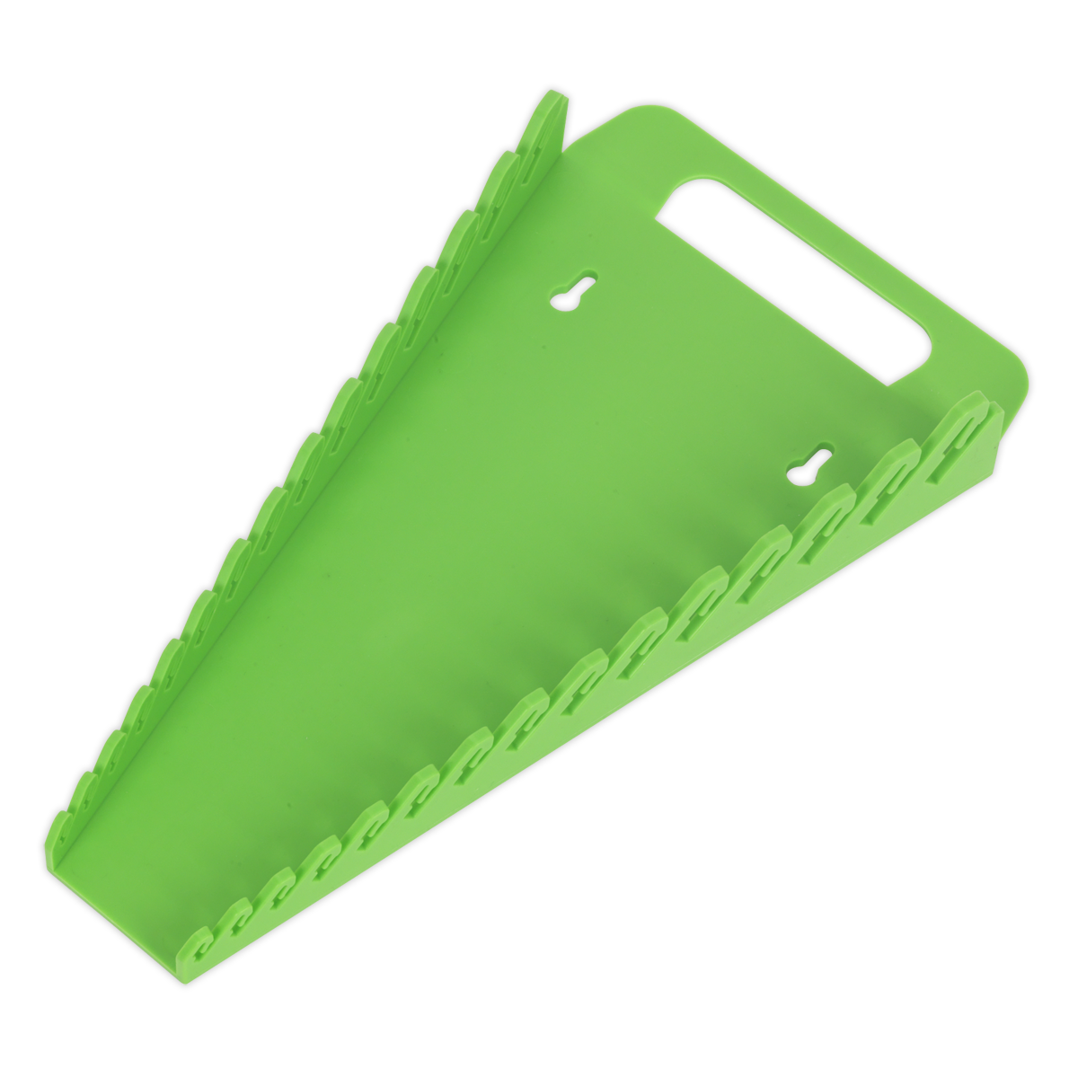 Sealey Premier Spanner Rack 15 Capacity Hi Vis Green Hand Tool Storage WR08HV