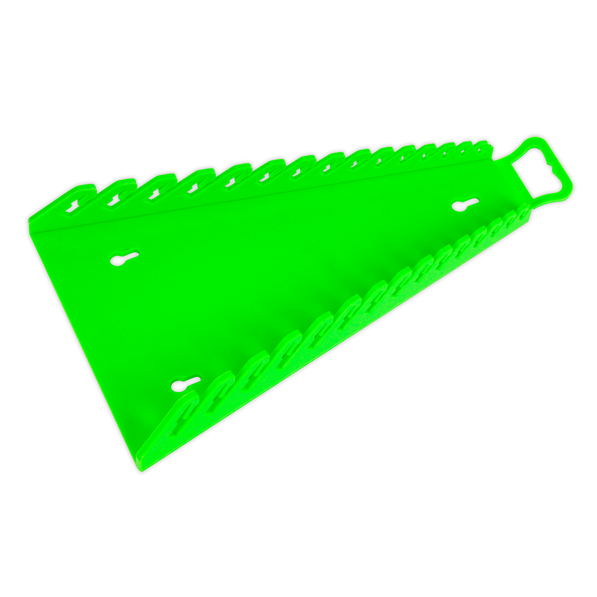 Sealey Premier Reverse Spanner Rack 15 Capacity Hi Vis Green Tool Storage WR09HV