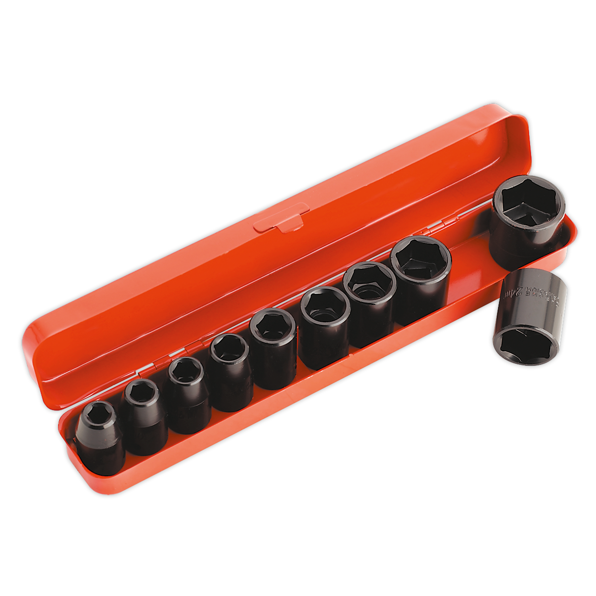Sealey Impact WallDrive Socket Set 10 Pieces 1/2" Square Drive Metric AK56/11M