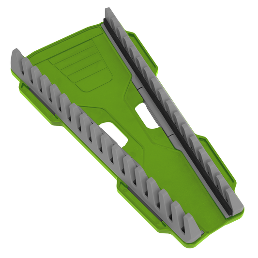Sealey Reversible Spanner Rack With Quick Change Design 16Pc Hi-Vis Green WR11HV