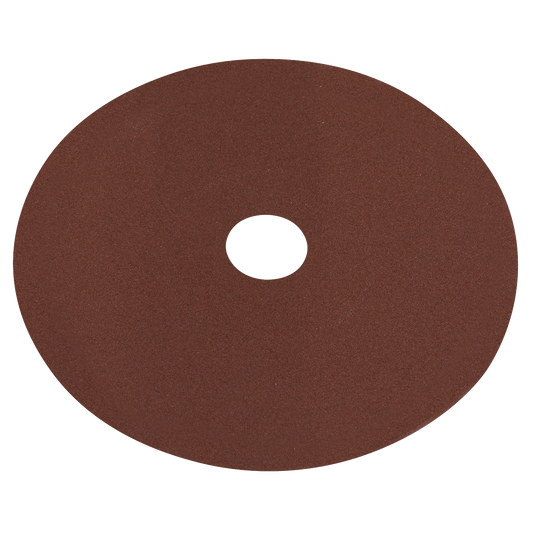 Sealey Fibre Backed Disc For Wood Metal 115mm 120 Grit Pack of 25 Pcs WSD45120