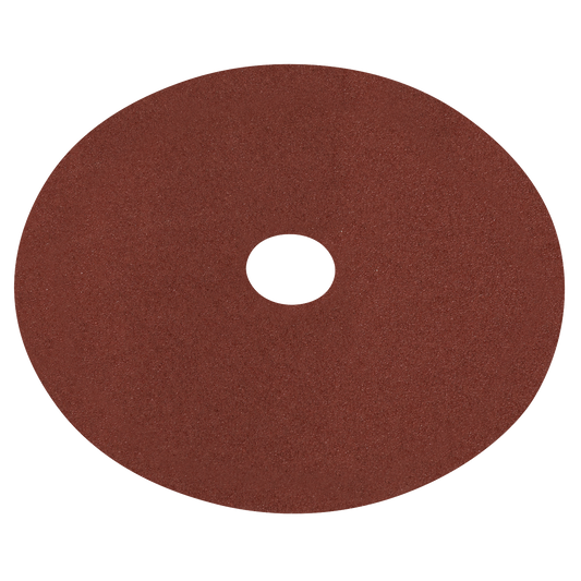 Sealey Fibre Backed Disc 100mm For Wood Metal 60 Grit - Pack of 25 Pieces WSD460