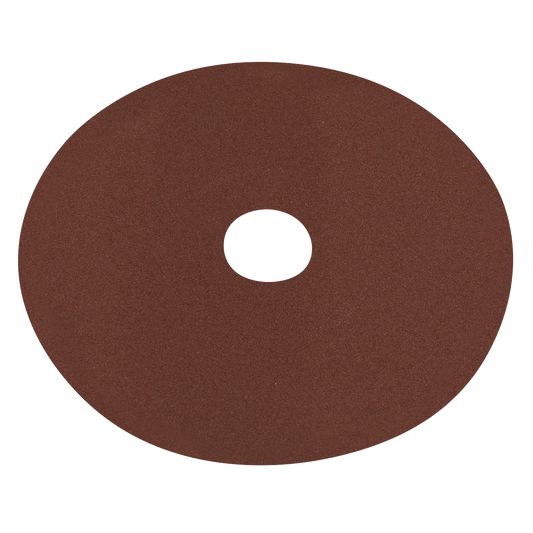 Sealey Fibre Backed Disc For Wood Metal 125mm 120 Grit Pack of 25 Pieces WSD5120