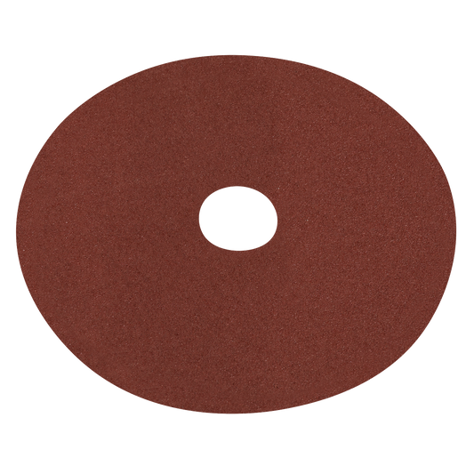 Sealey 125mm 60 Grit Fibre Backed Disc For Wood Metal Surfaces Pack of 25 WSD560