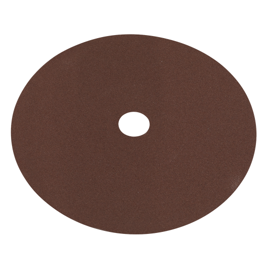 Sealey Fibre Backed Disc 175mm For Wood Metal Surfaces 120 Grit x25 Pcs WSD7120