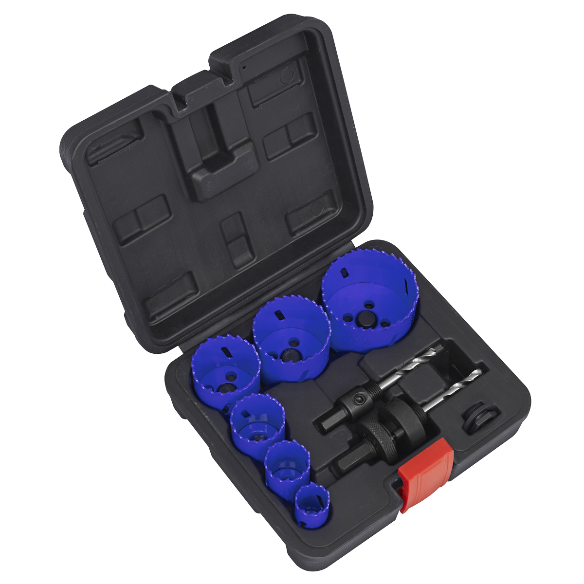 Sealey 9Pc Electricians Hole Saw Kit in Sturdy Storage Case Professional WSEHSK