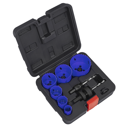 Sealey 9Pc Electricians Hole Saw Kit in Sturdy Storage Case Professional WSEHSK