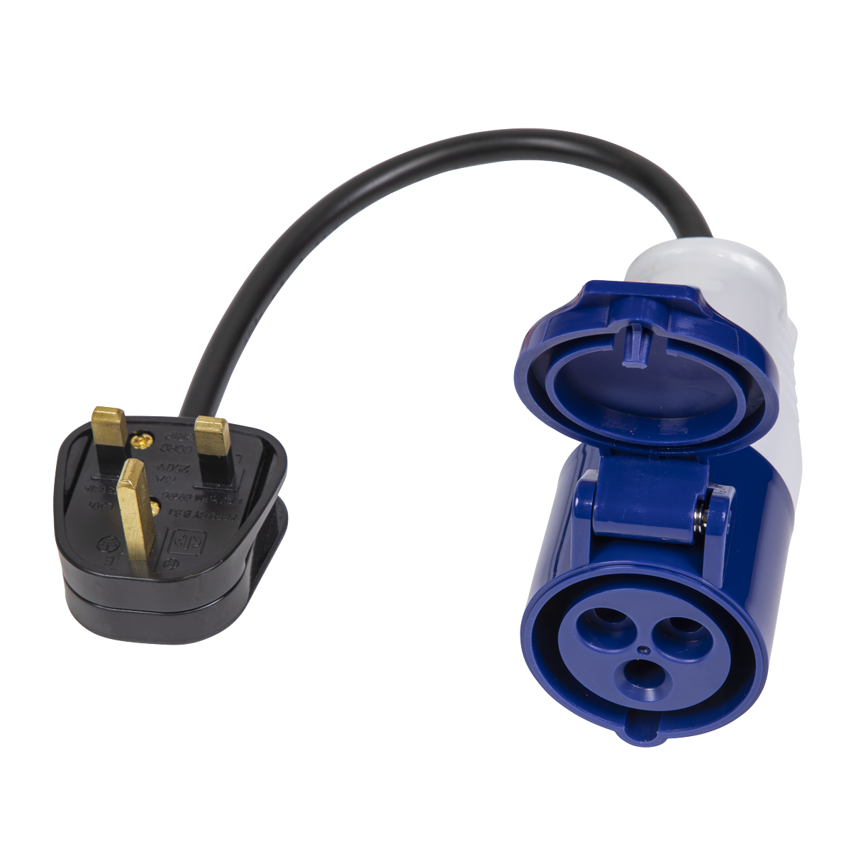 Sealey 13A/16A Trailing Plug/Cable Set 2P+E Socket 230V~50Hz IP20 Rated WSP1316