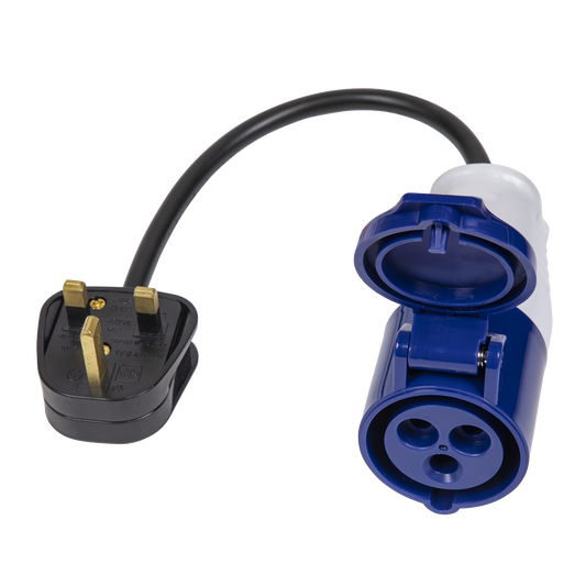 Sealey 13A/16A Trailing Plug/Cable Set 2P+E Socket 230V~50Hz IP20 Rated WSP1316
