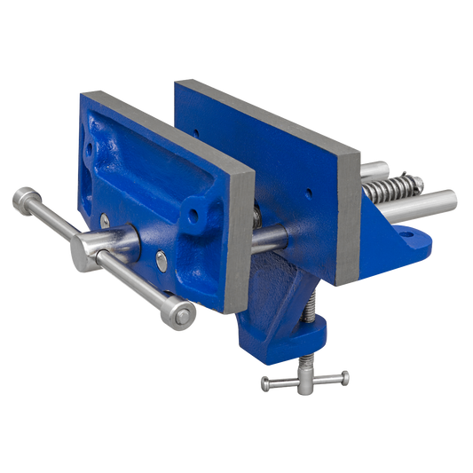 Sealey Woodworking Vice 150mm With Clamp Mount 130mm Jaw Opening WV150CM