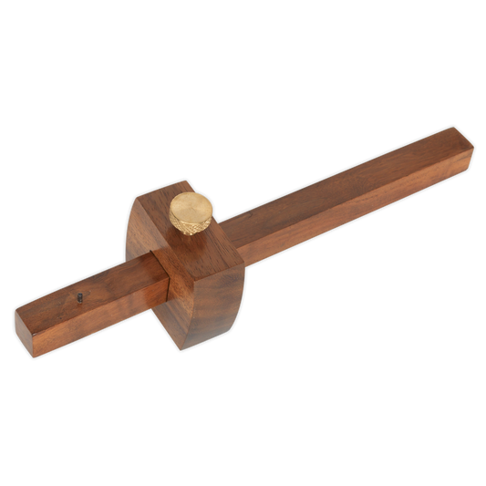 Sealey Hardwood Marking Gauge With Knurled Brass Adjusting Screw 230mm WW002