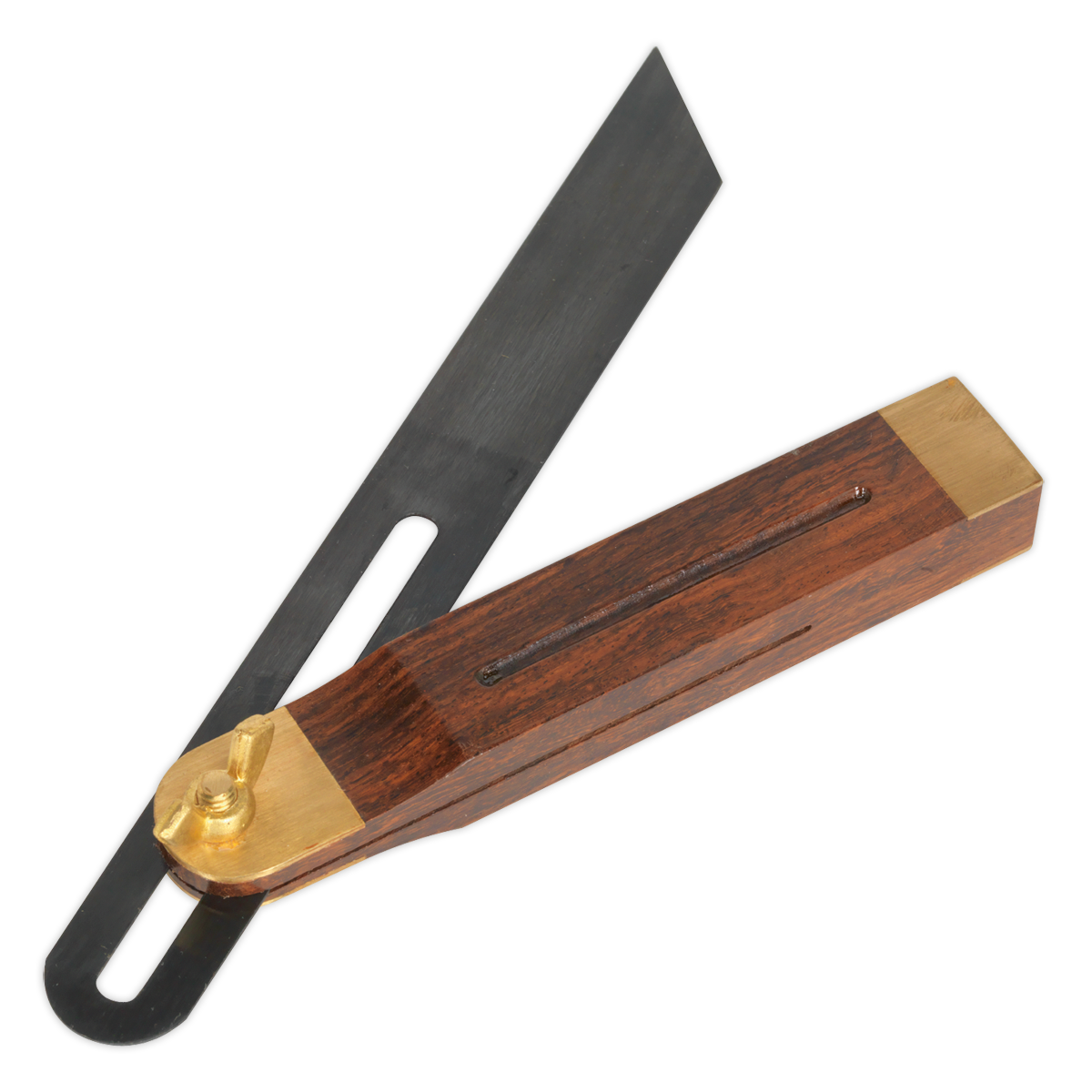 Sealey Adjustable Hardwood Body 360° Bevel Blackened Steel - 230mm Length WW007