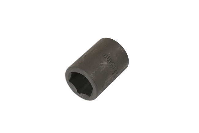 LASER 2009 Socket Wrench Insert 1/2" Drive 18mm Spanner Chrome Vanadium Steel