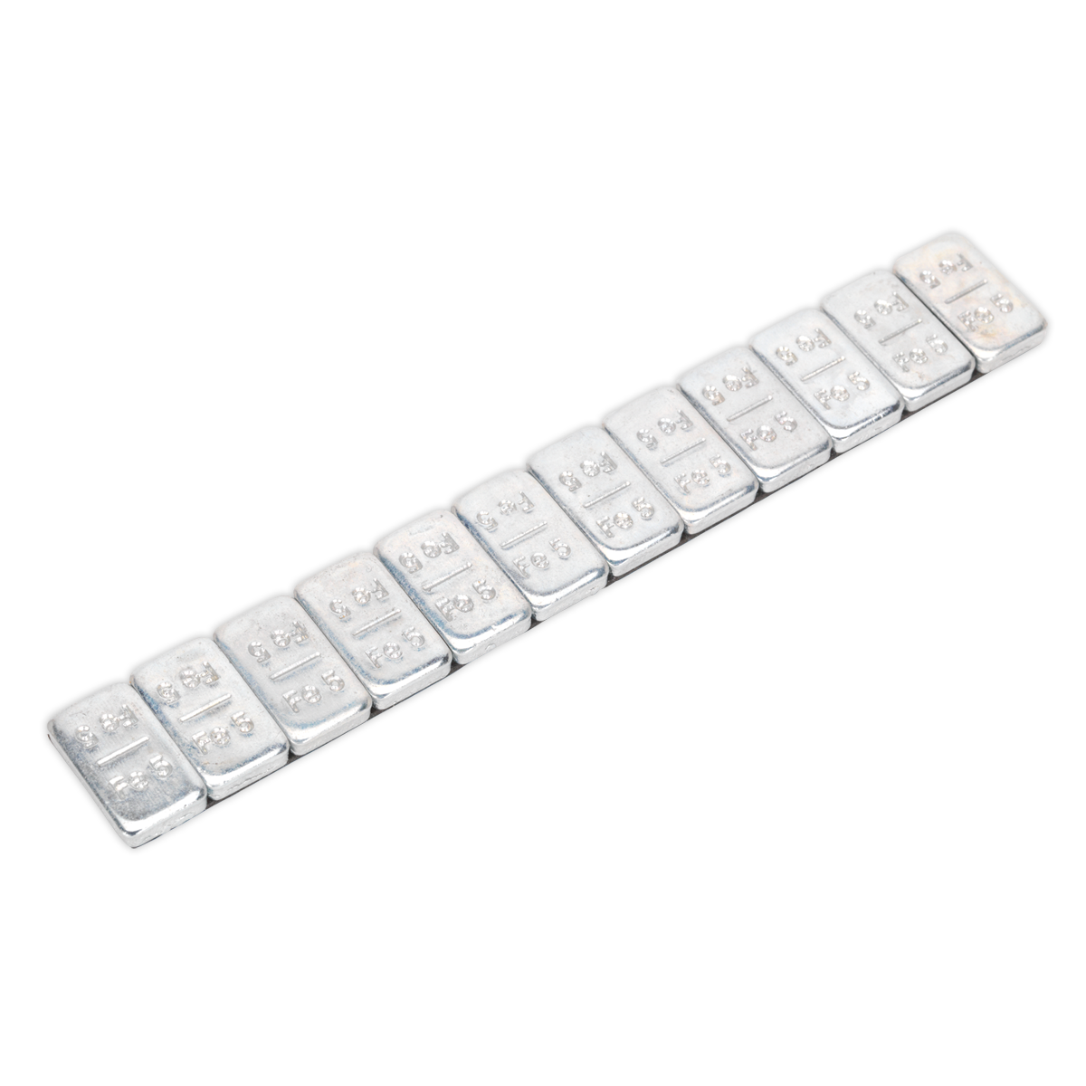Sealey Wheel Weight 5g Adhesive Zinc Plated Steel Strip of 12 Pack Of 100 WWSA5