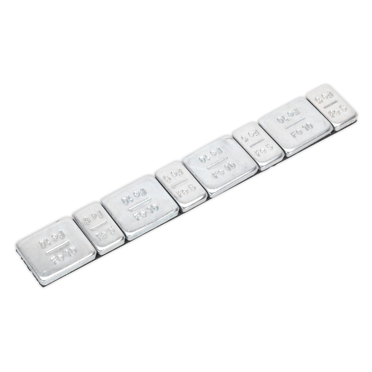 Sealey 5/10g Adhesive Wheel Weight Strip of 8 4 x Each - Pack Of 100 WWSA510