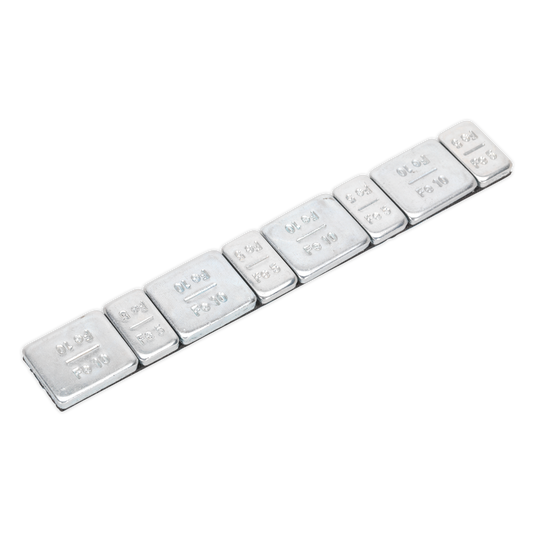 Sealey 5/10g Adhesive Wheel Weight Strip of 8 4 x Each - Pack Of 100 WWSA510