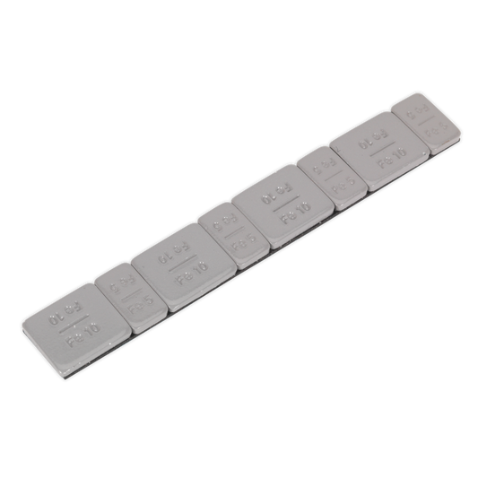 Sealey 5/10g Adhesive Wheel Weight Strip of 8 4 x Each Weight 100x WWSA510PC