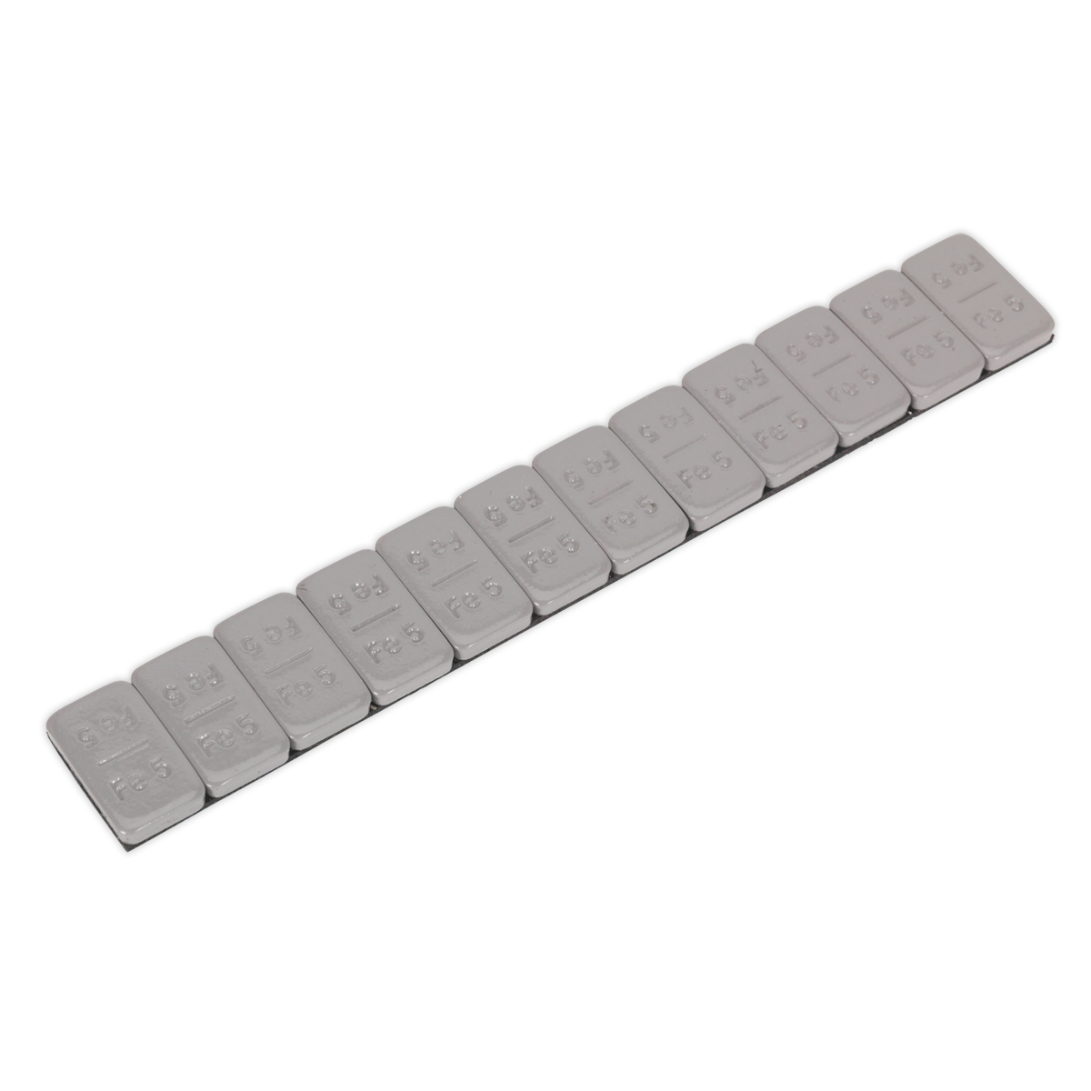 Sealey Wheel Weight 5g Adhesive Zinc Plated Steel Coated Strip 12X100 WWSA5PC