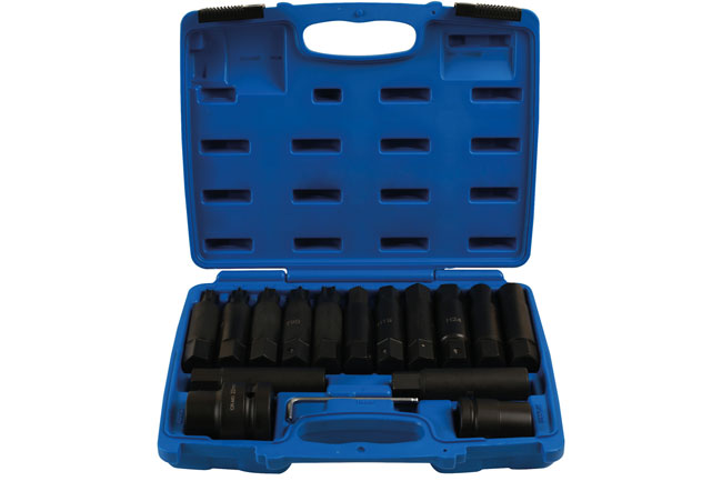 LASER 7128 Impact Bit & Socket Set Robust Carry Case 3/4" 1" Inch 16 Pcs