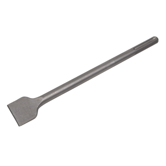 Sealey Wide Chisel Accessory For Power Tool 50mm x 400mm Silver - SDS MAX X1WC