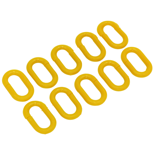 Sealey Yellow Plastic Chain Connector For Joining 6mm Chain 10 Pieces YCC10