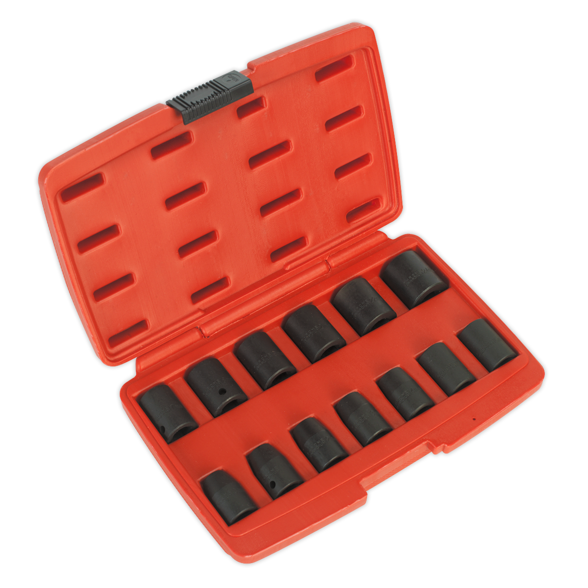 Sealey Impact Socket Set 13 Pices 1/2" Square Drive Metric - Black AK5613M