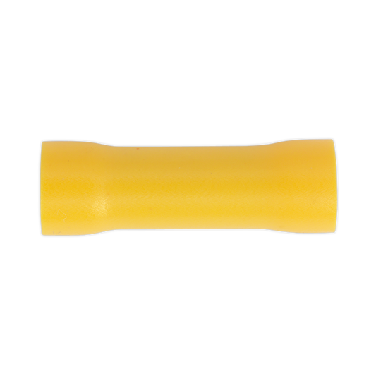Sealey Ø5.5mm Butt Connector Terminal Electrical Yellow Pack of 100 Pieces YT10