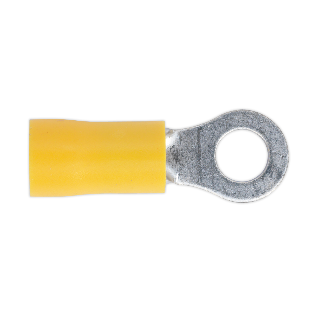 Sealey Easy Entry Ring Terminal 5.3mm 2BA Electrical Yellow - Pack of 100 YT18