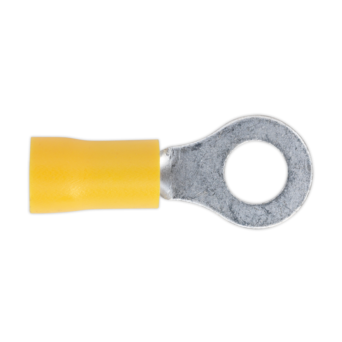 Sealey Easy Entry Ring Terminal 6.4mm Electrical Yellow Pack of 100 Pieces YT19
