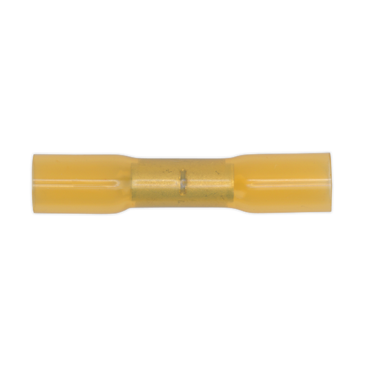 Sealey Heat Shrink Butt Connector Transparent Yellow 6.8mm - Pack of 50 YTSB50