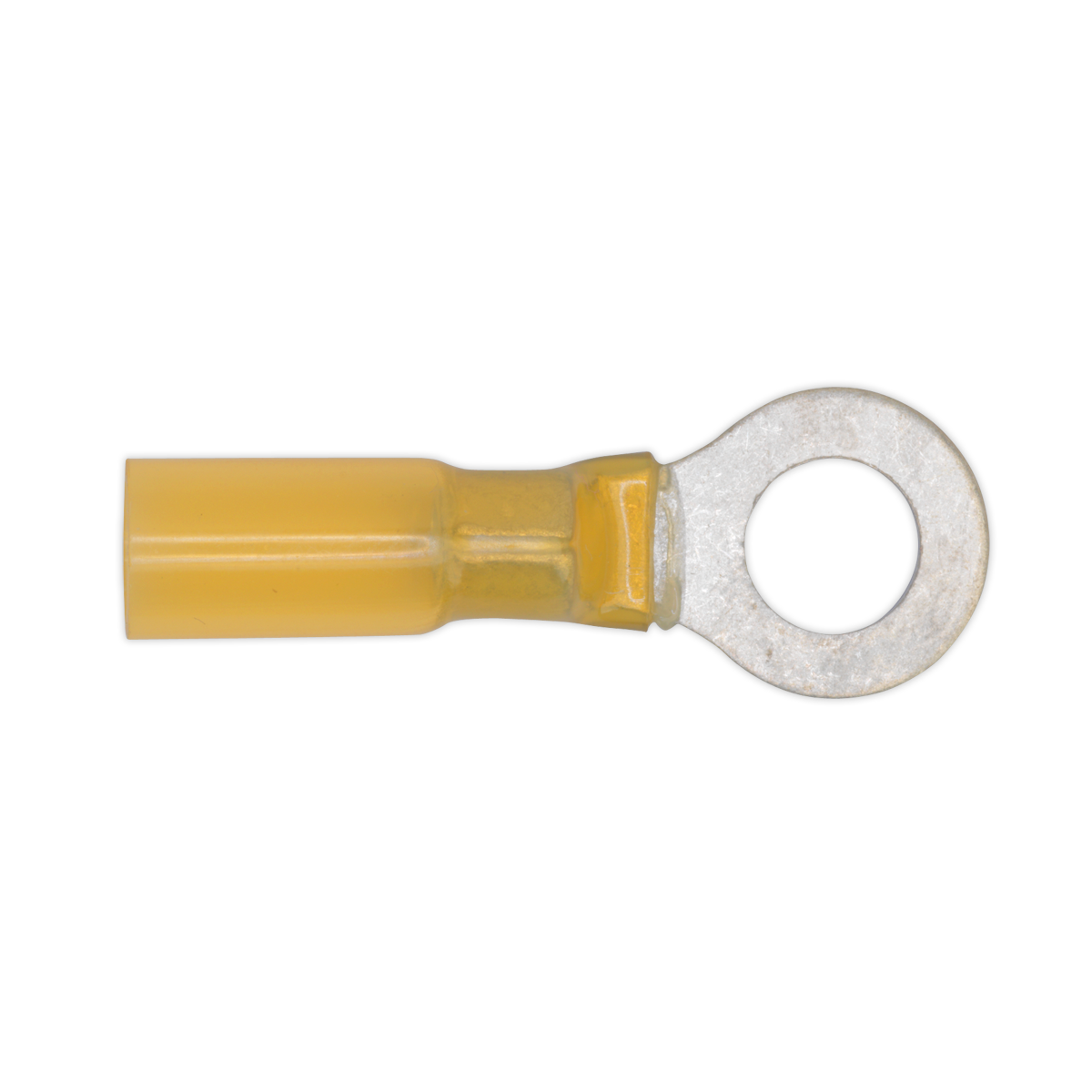 Sealey Heat Shrink Terminal 8.4mm Ring Transparent Yellow - Pack of 25 YTSR2584