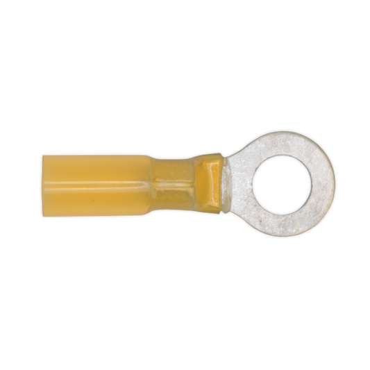 Sealey Heat Shrink Terminal 8.4mm Ring Transparent Yellow - Pack of 25 YTSR2584