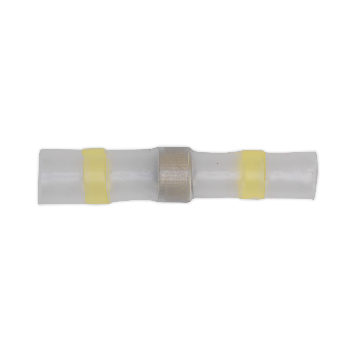 Sealey Heat Shrink Butt Connector Solder Electrical Yellow - Pack of 25 YTSSB25