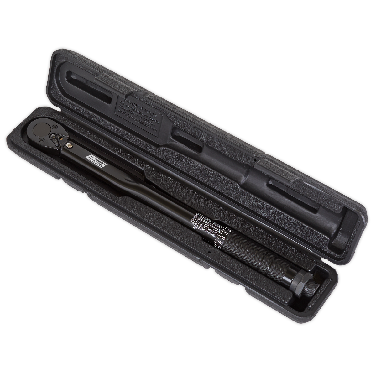 Sealey Micrometer Torque Wrench 3/8" Square Drive Calibrated Black Series AK623B