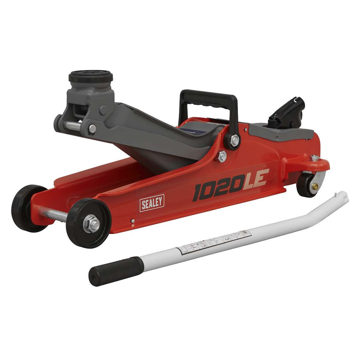 Sealey 2 Tonne Low Profile Short Chassis Hydraulic Trolley Jack Red 1020LE
