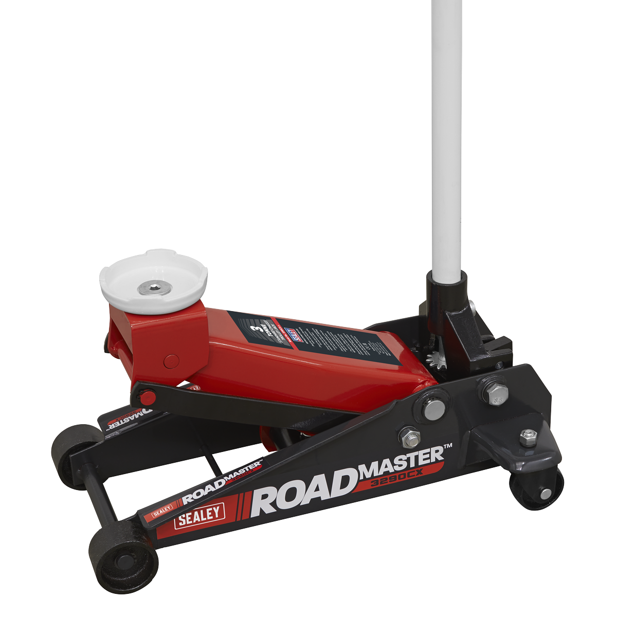 Sealey Heavy Duty Trolley Jack 3 Ton Compact Hydraulic 465mm Red 3290CX