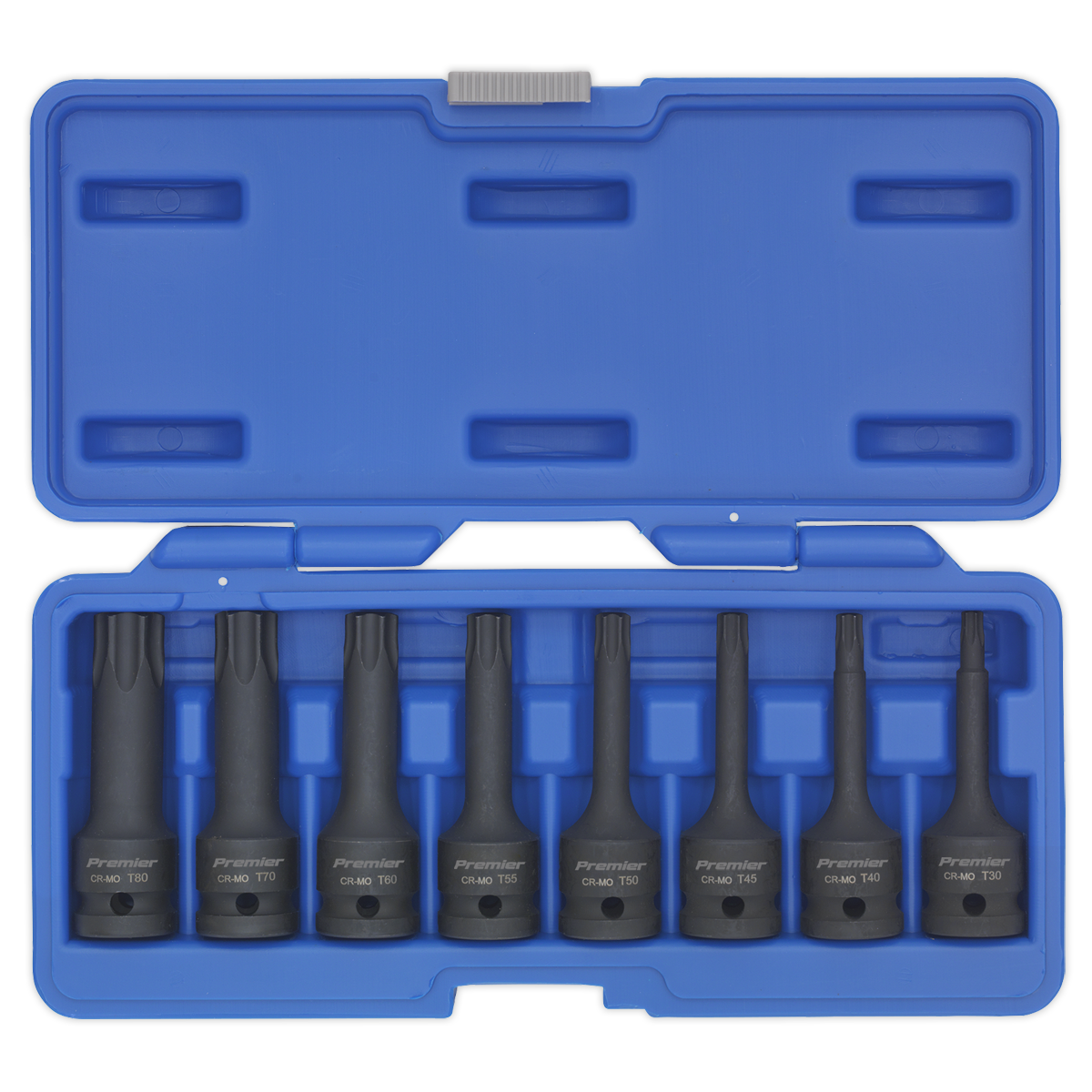Sealey Impact TRX-Star Set 8 Pieces 1/2" Square Drive Tool Kit 78mm AK5602