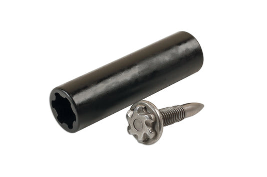 LASER 7177 Star Body Fixing Socket 1/4" Drive M5 x 14 mm Chrome Vanadium Tool
