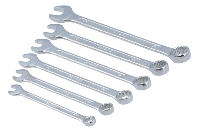 LASER 0156 6-Piece Ring Open Ended Spanner Set 8-17mm Chrome Vanadium Tool